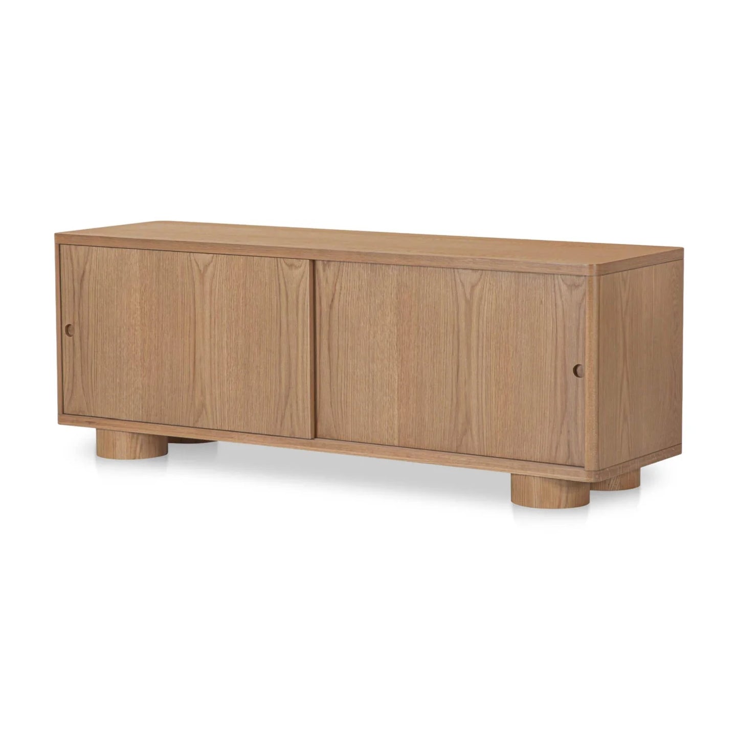 Luxury Oak Sliding Door TV Stand Modern Italian Style for Villa