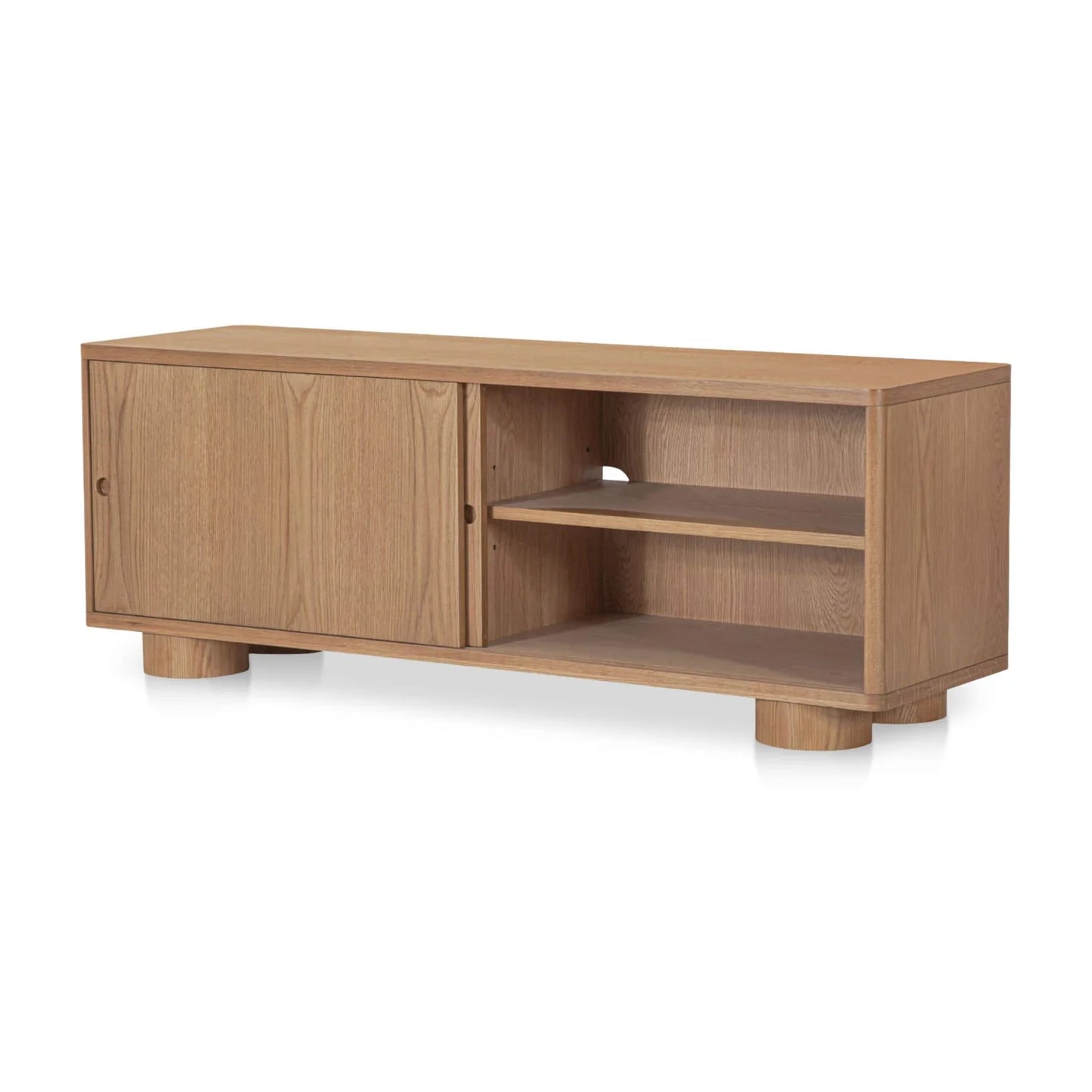 Luxury Oak Sliding Door TV Stand Modern Italian Style for Villa
