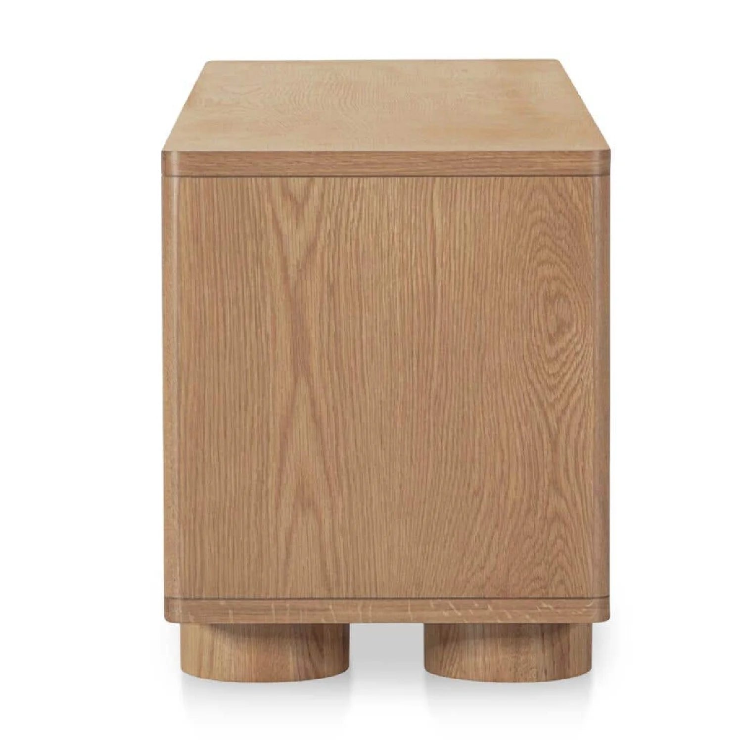 Luxury Oak Sliding Door TV Stand Modern Italian Style for Villa