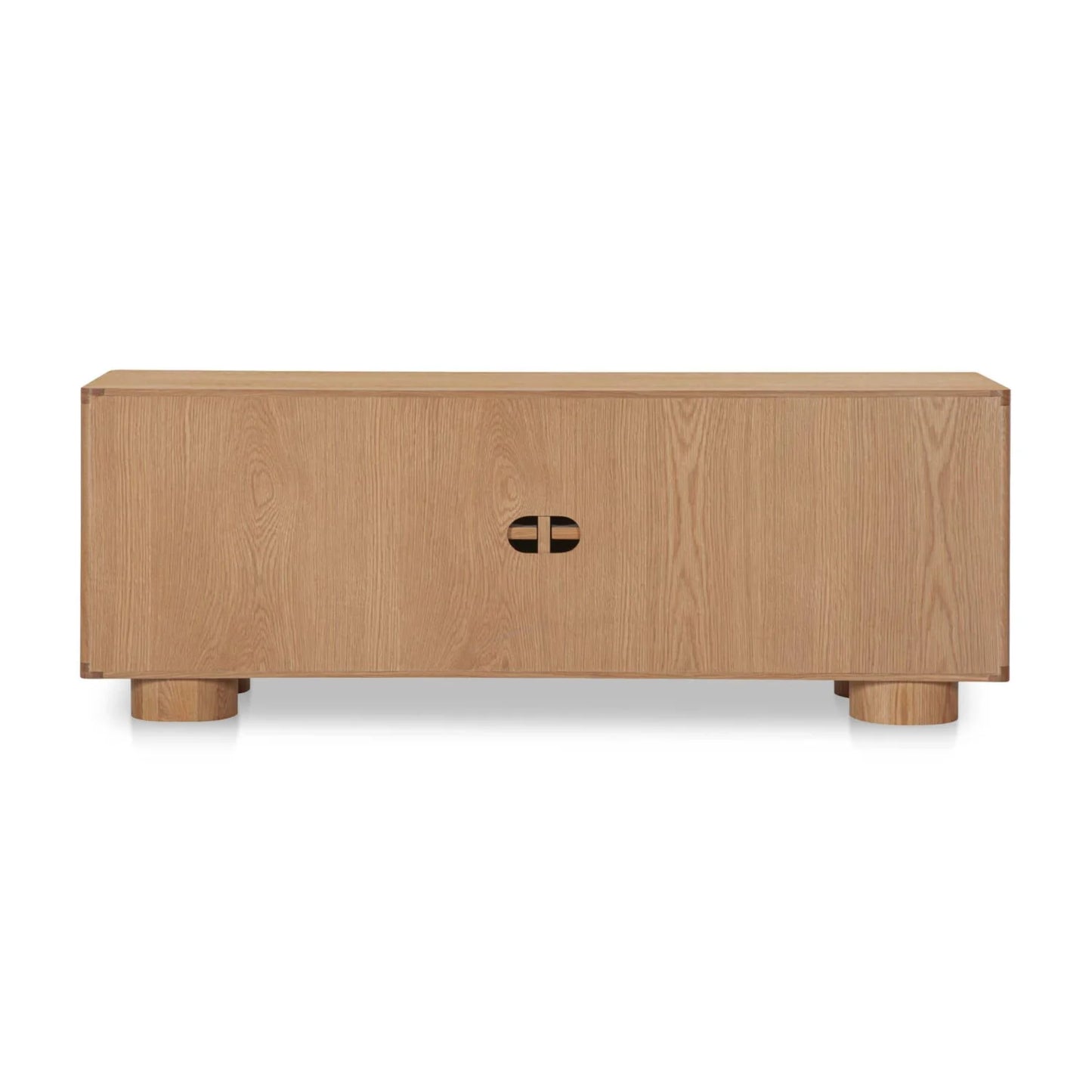 Luxury Oak Sliding Door TV Stand Modern Italian Style for Villa