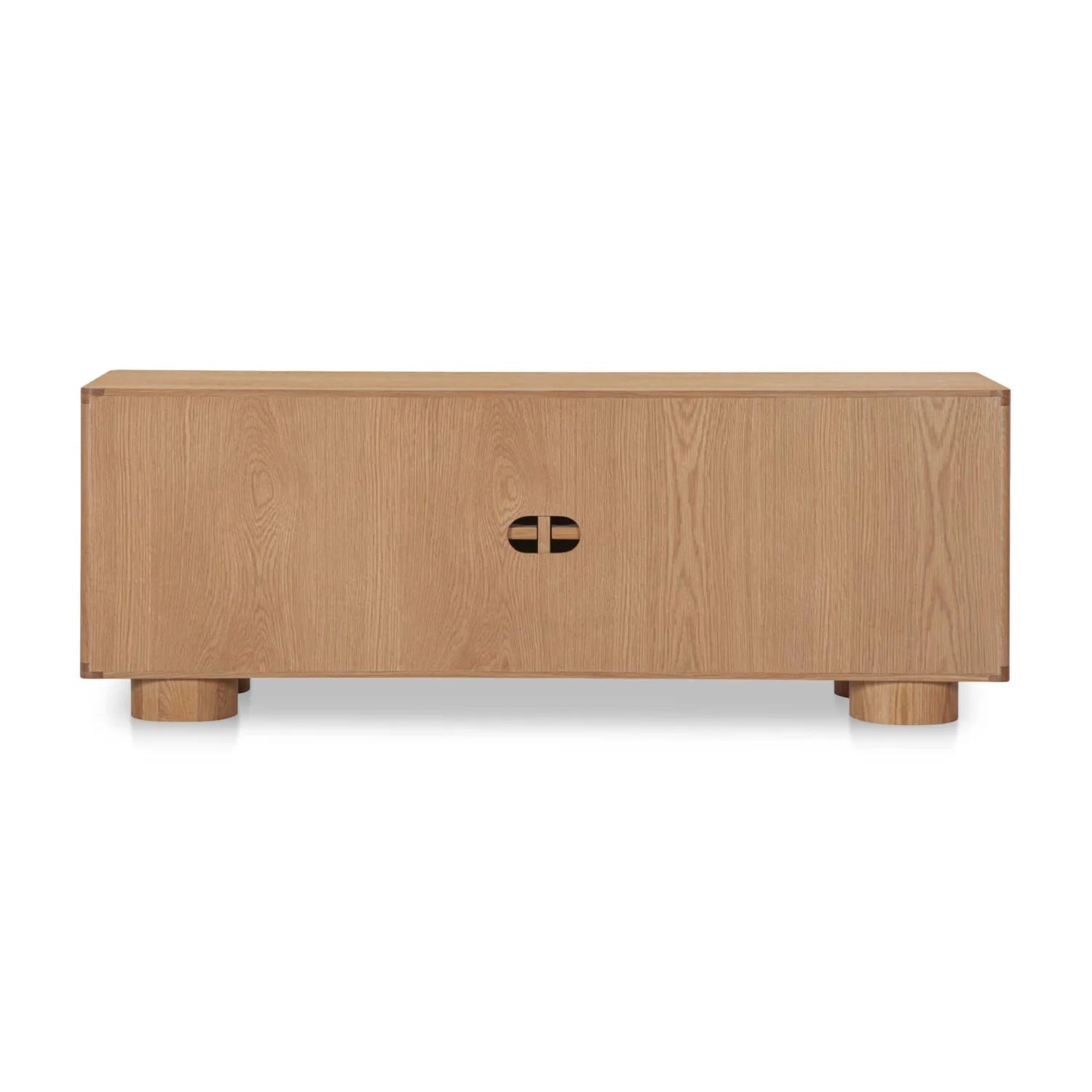 Luxury Oak Sliding Door TV Stand Modern Italian Style for Villa