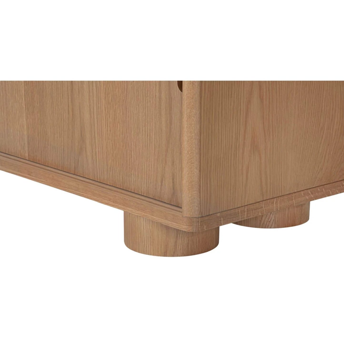 Luxury Oak Sliding Door TV Stand Modern Italian Style for Villa