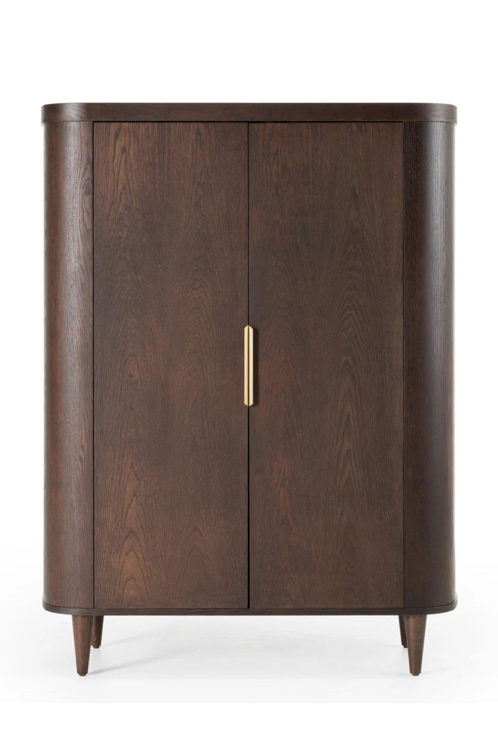 Luxury Oak Tall Sideboard European Style for Villa