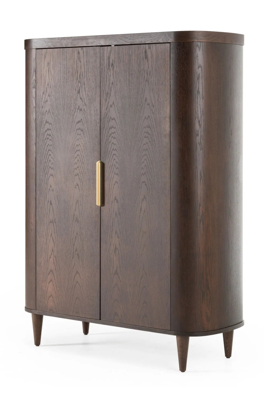 Luxury Oak Tall Sideboard European Style for Villa