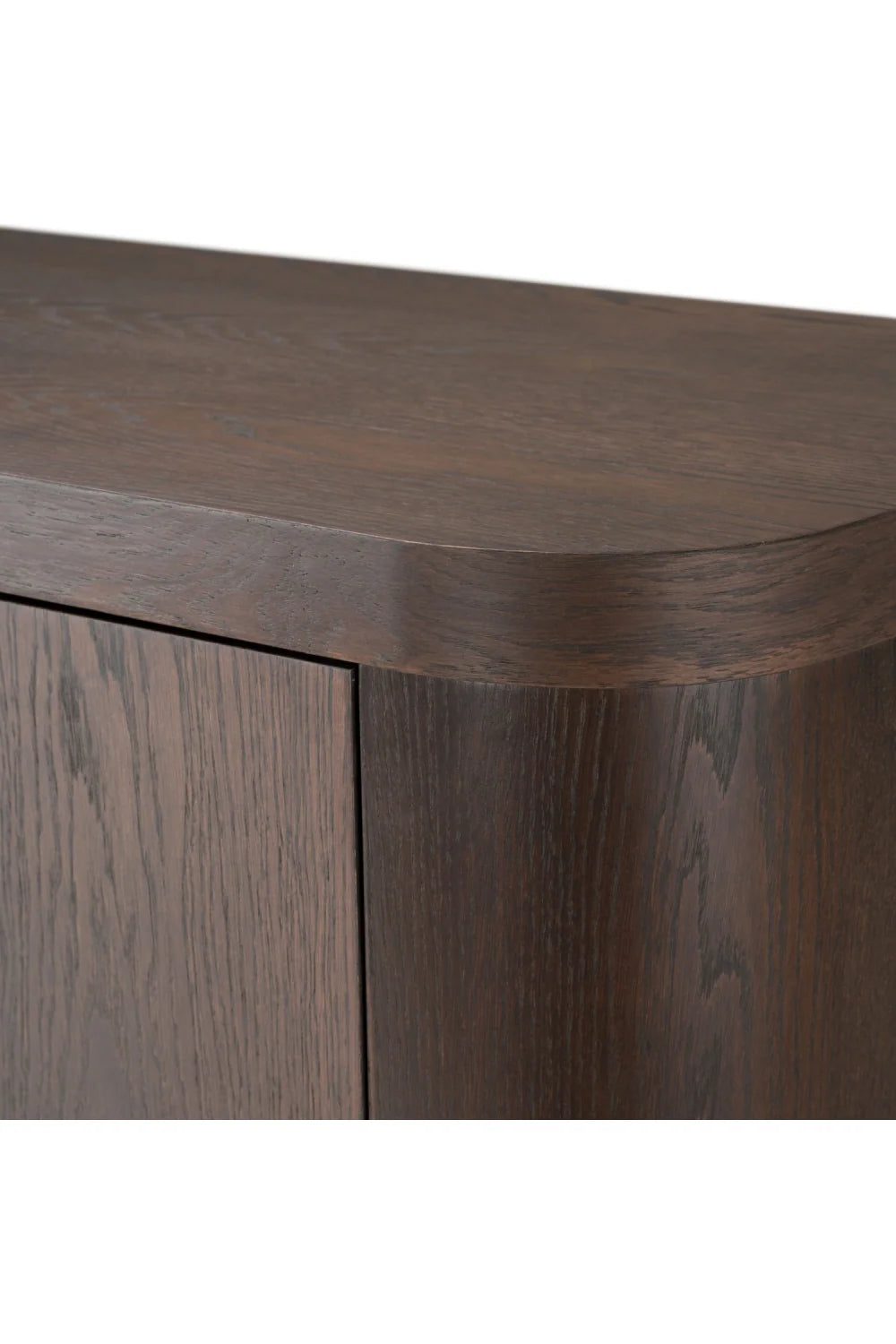 Luxury Oak Tall Sideboard European Style for Villa