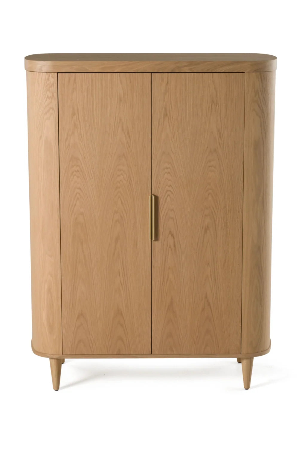 Luxury Oak Tall Sideboard European Style for Villa