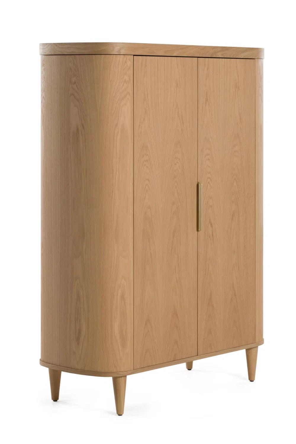 Luxury Oak Tall Sideboard European Style for Villa