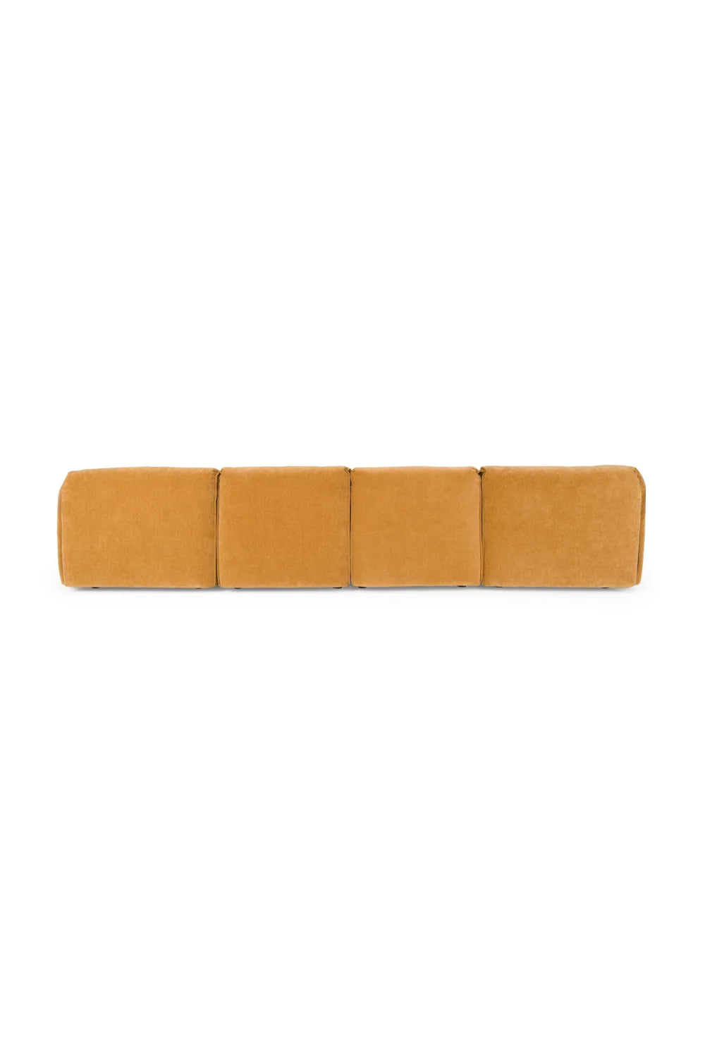 Luxury Ochre Modular Fabric Sofa Modern Italian Style for Villa
