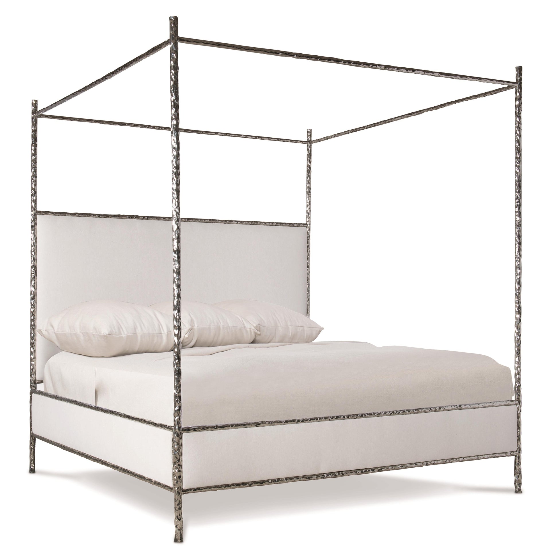 Luxury Odette Fabric Canopy Bed Modern Italian Style for Villa