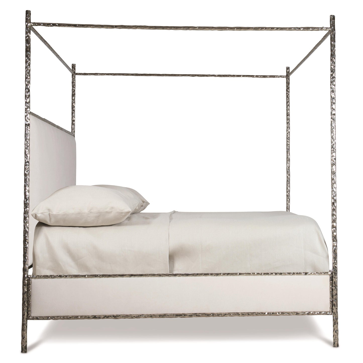 Luxury Odette Fabric Canopy Bed Modern Italian Style for Villa
