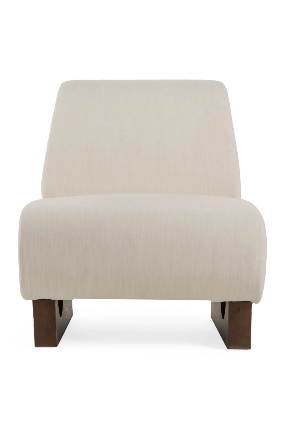 Luxury Off-White Accent Chair Modern Italian Style for Villa