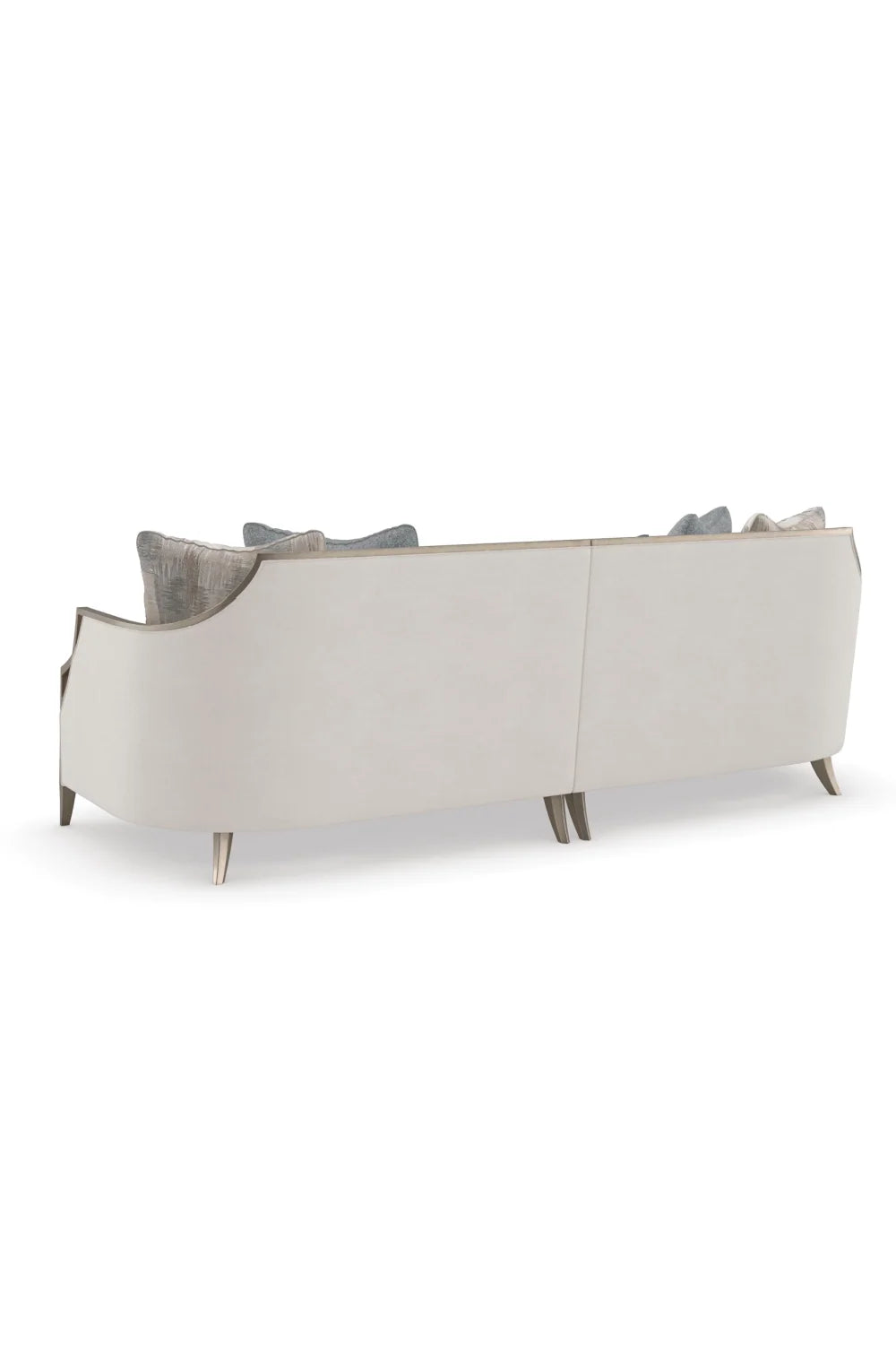 Luxury Off-White Fabric Modular Sectional Sofa Modern Italian Style for Villa