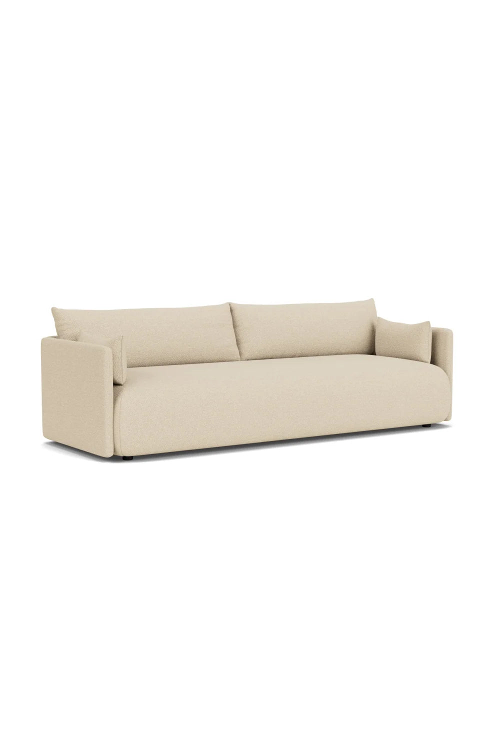 Luxury Offset Fabric 3-Seater Sofa Modern Italian Style for Villa