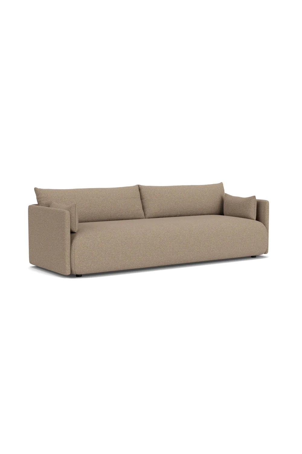 Luxury Offset Fabric 3-Seater Sofa Modern Italian Style for Villa