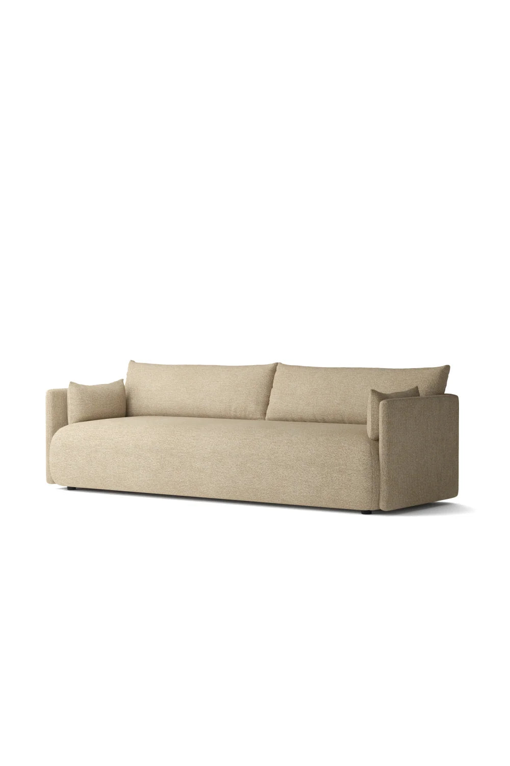Luxury Offset Fabric 3-Seater Sofa Modern Italian Style for Villa