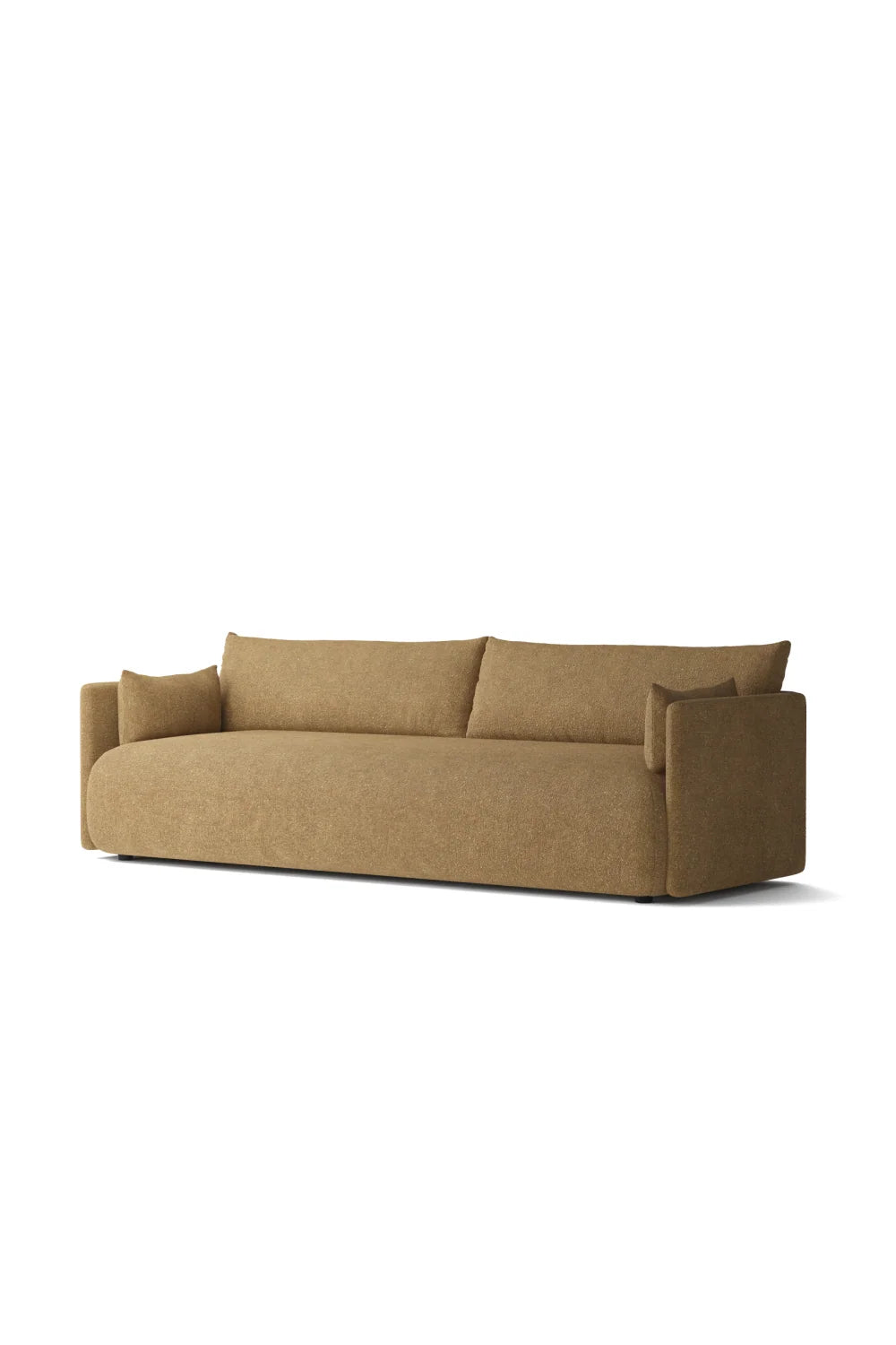 Luxury Offset Fabric 3-Seater Sofa Modern Italian Style for Villa
