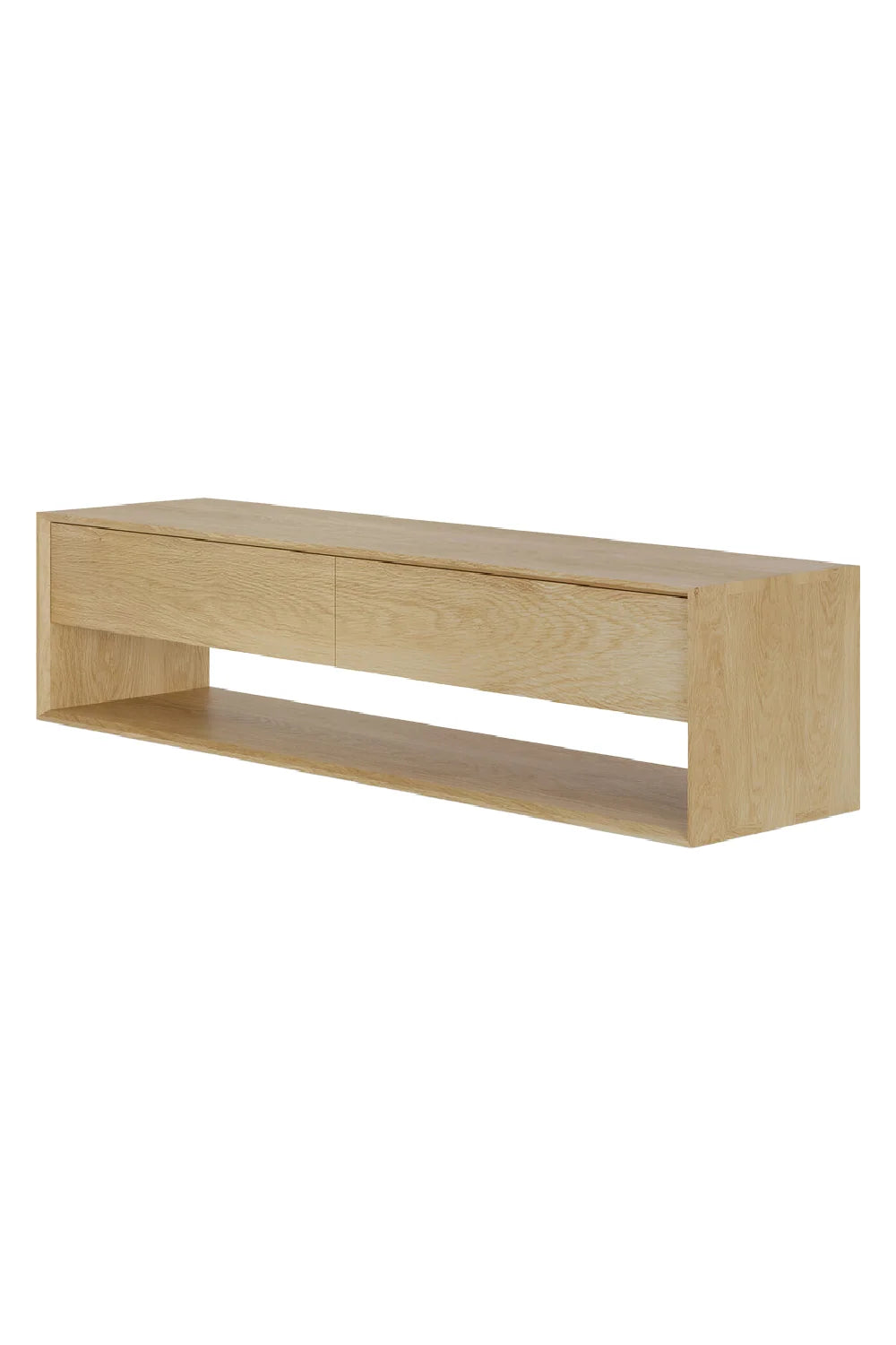 Luxury Oiled Oak TV Cupboard Modern Italian Style for Villa