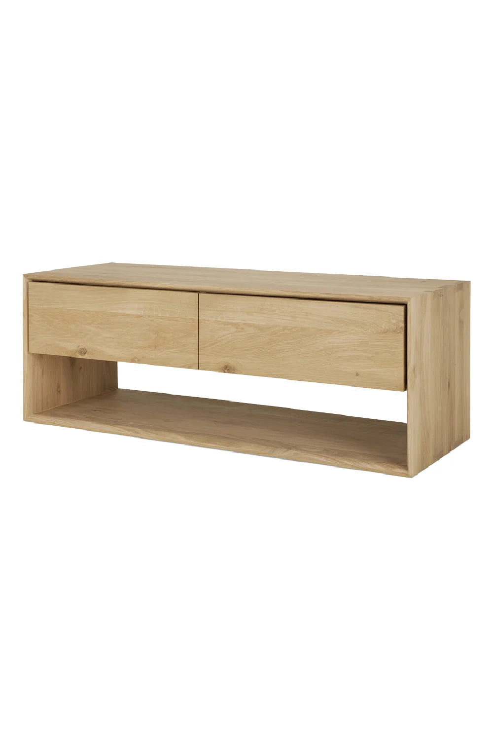 Luxury Oiled Oak TV Cupboard Modern Italian Style for Villa