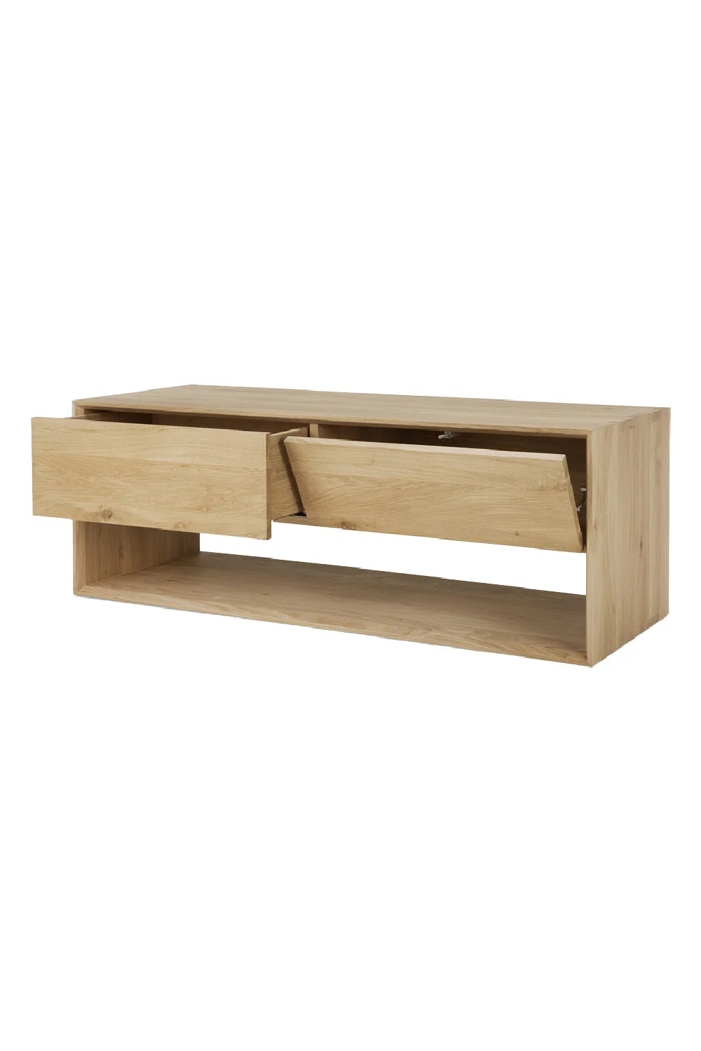 Luxury Oiled Oak TV Cupboard Modern Italian Style for Villa