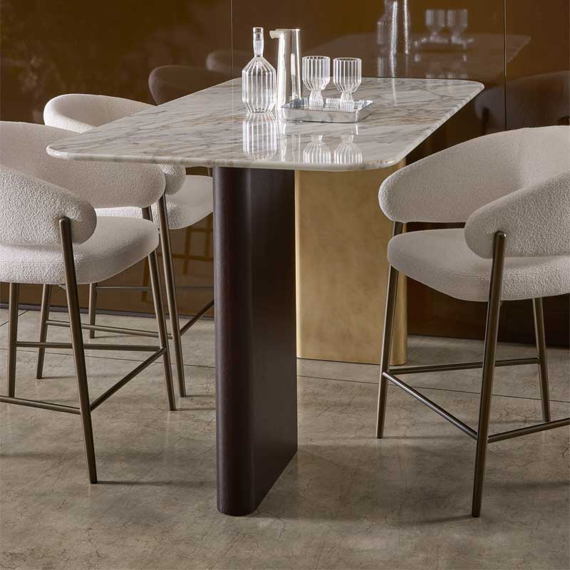 Luxury Onno Snack Dining Table Modern Italian Style for Villa