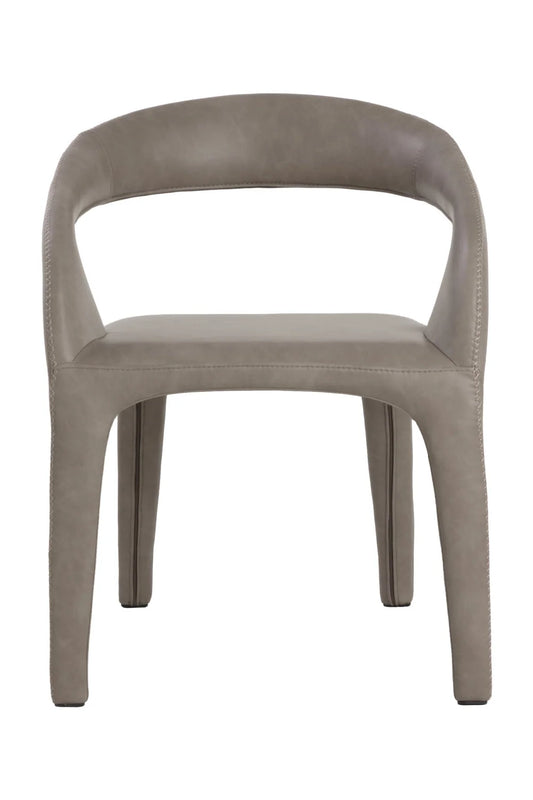 Luxury Open-Back Modern Dining Armchair European Style for Villa