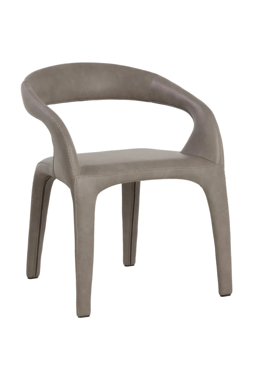 Luxury Open-Back Modern Dining Armchair European Style for Villa
