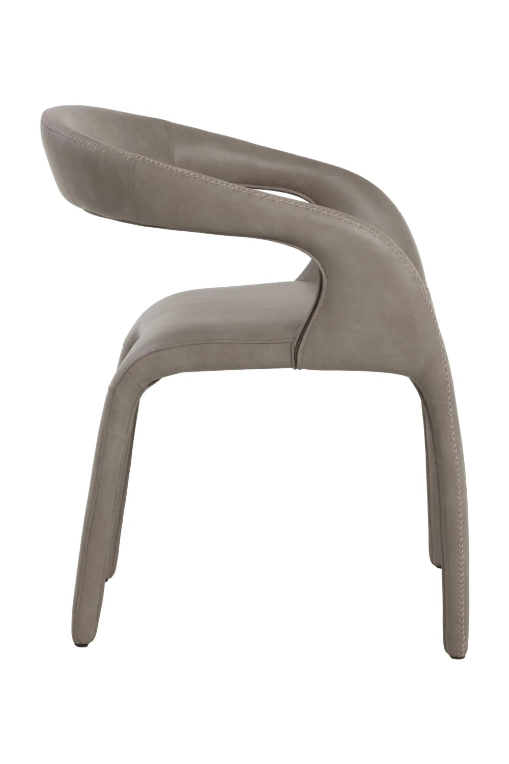 Luxury Open-Back Modern Dining Armchair European Style for Villa