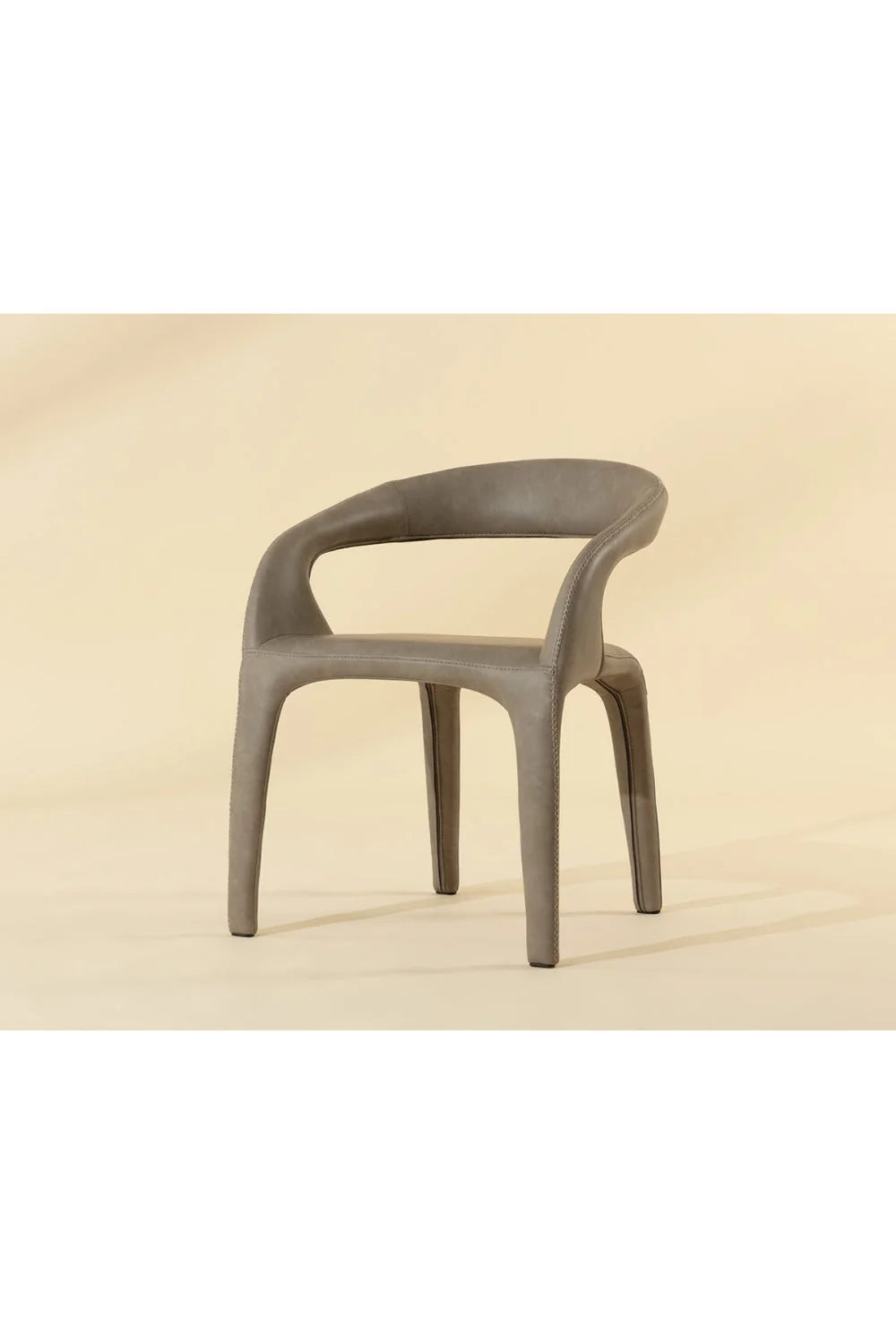 Luxury Open-Back Modern Dining Armchair European Style for Villa