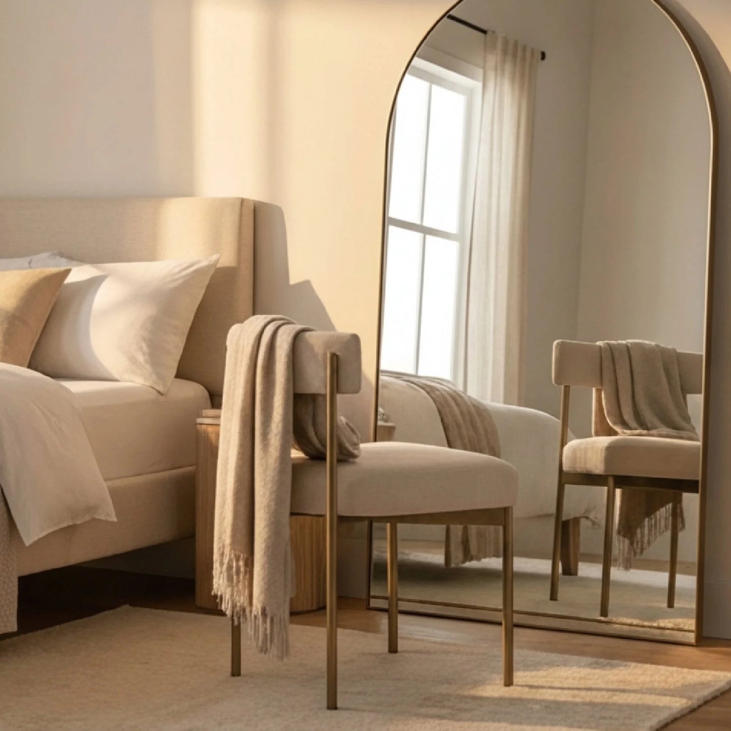 Luxury Open-Back Modern Dining Chair European Style for Villa