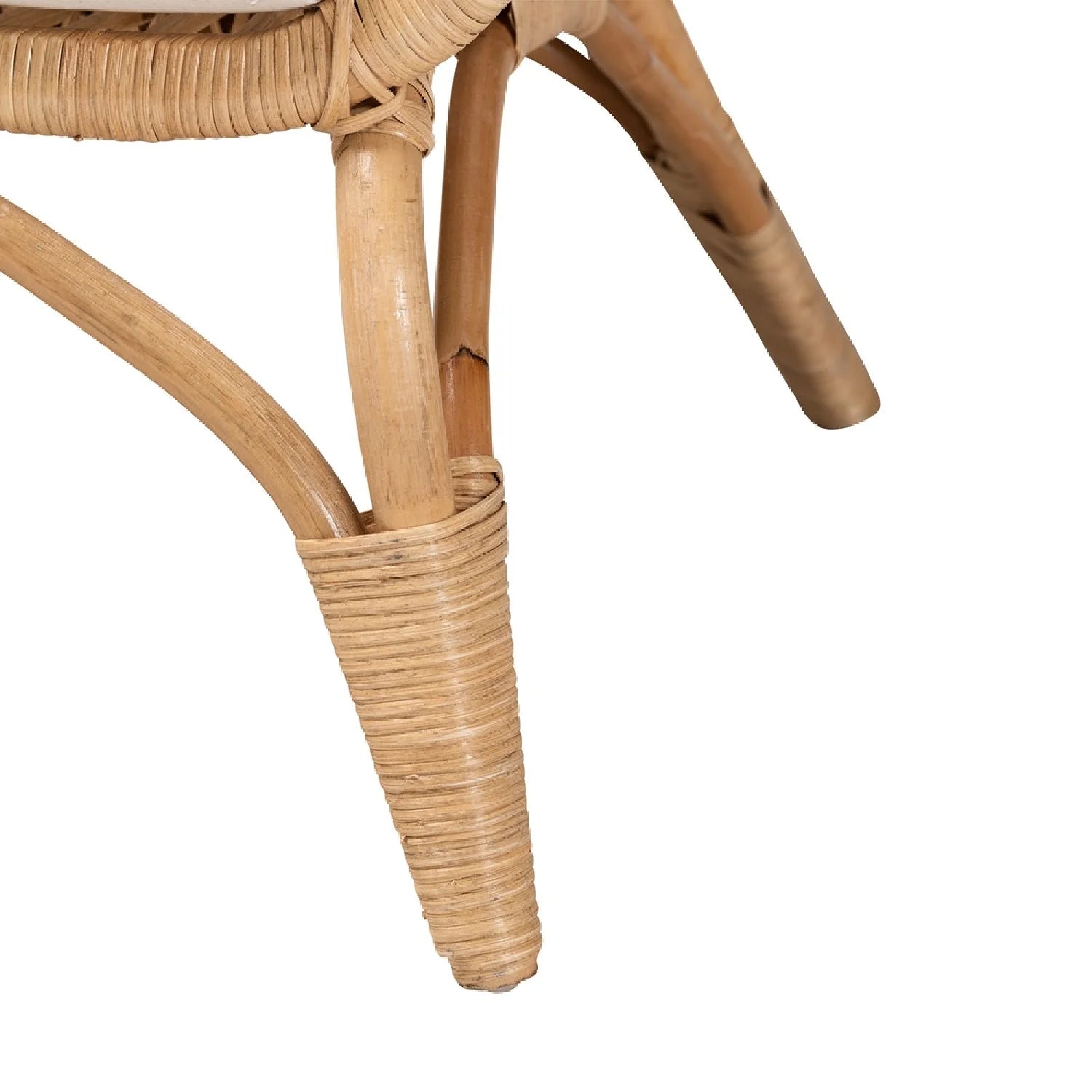 Luxury Openwork Rattan Accent Chair Modern Italian Style for Villa