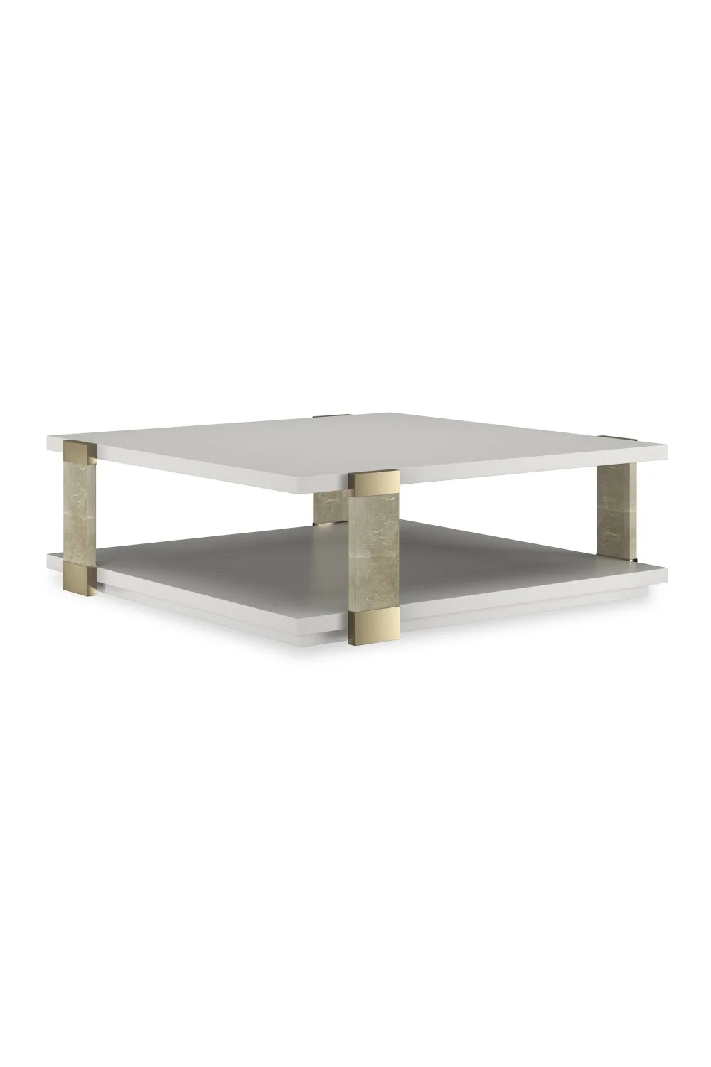 Luxury Oracle Accent Square Coffee Table Modern Italian Style for Villa