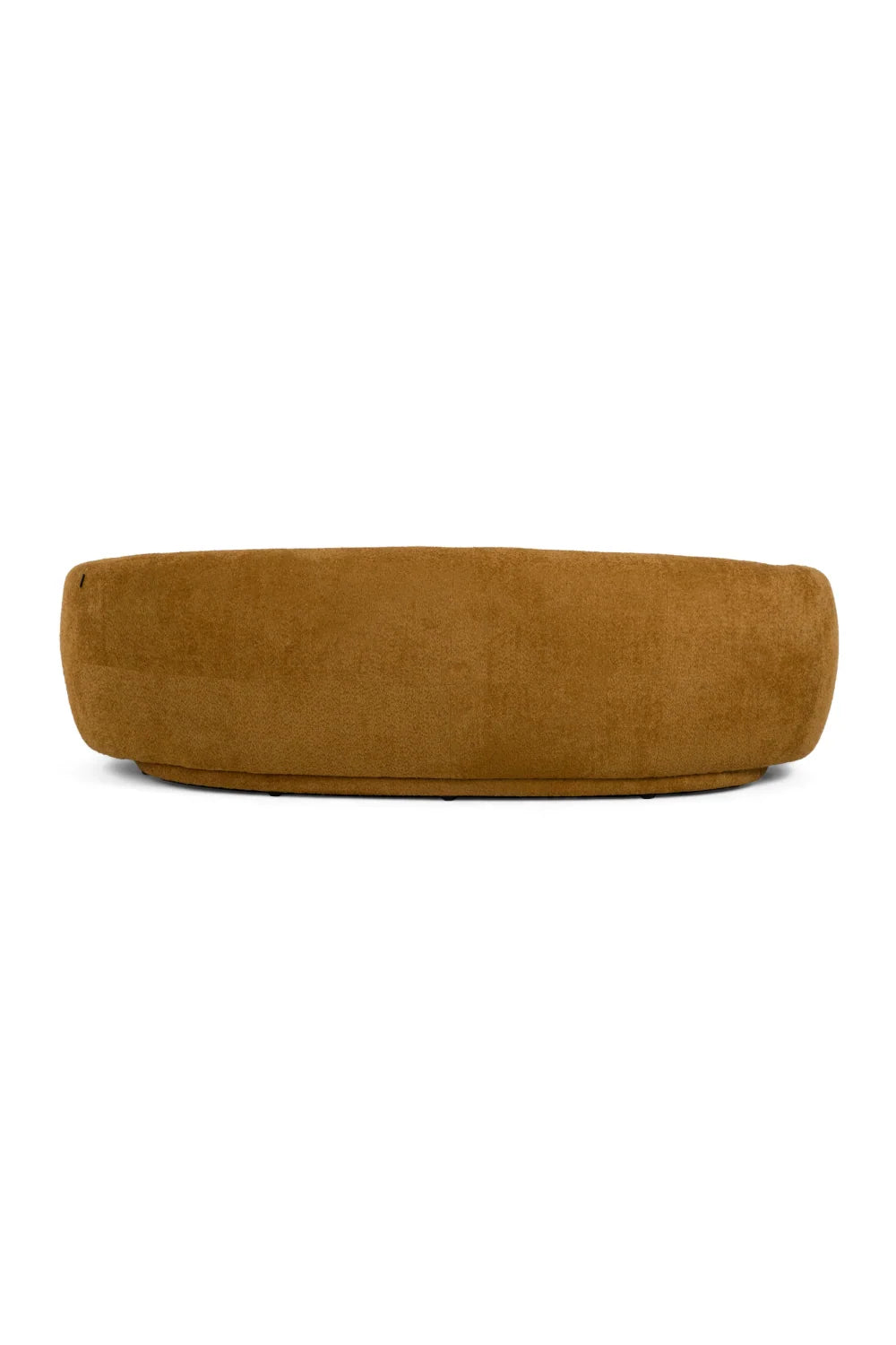 Luxury Orange Fabric 3-Seater Sofa Modern Italian Style for Villa