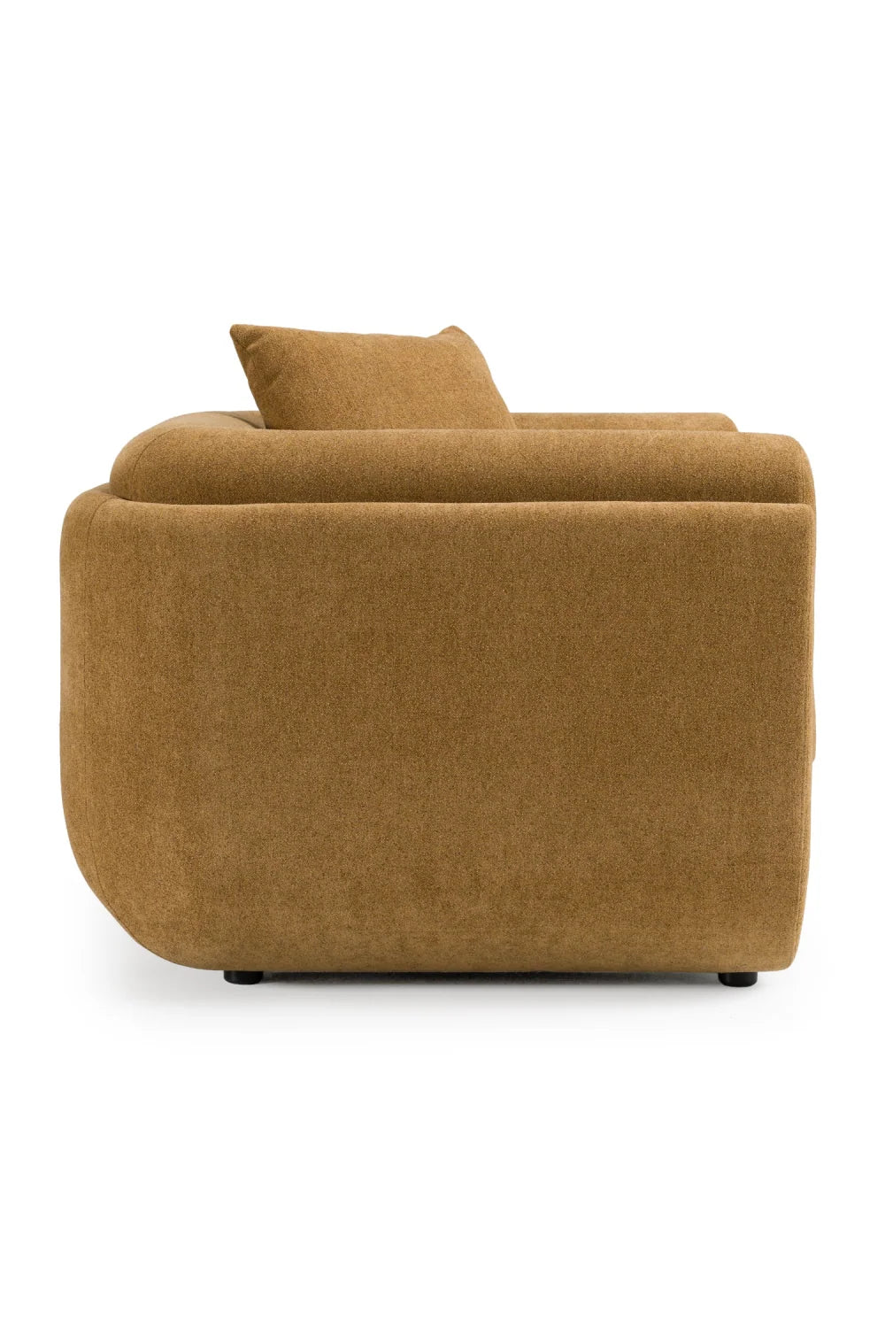 Luxury Orange Fabric Lounge Chair Modern Italian Style for Villa