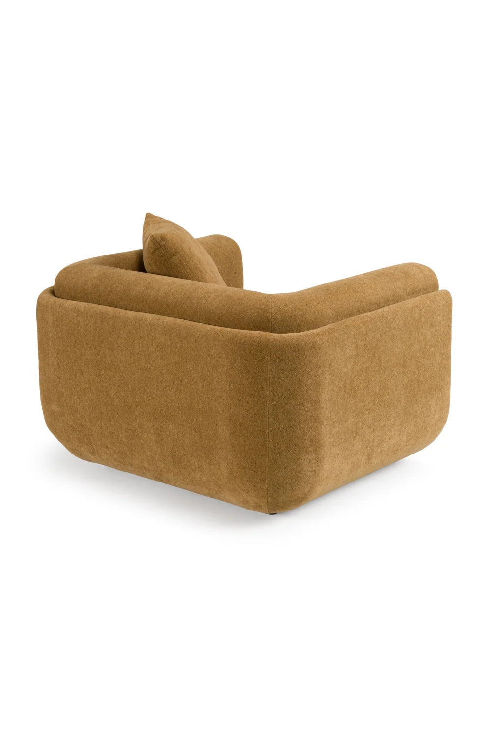 Luxury Orange Fabric Lounge Chair Modern Italian Style for Villa