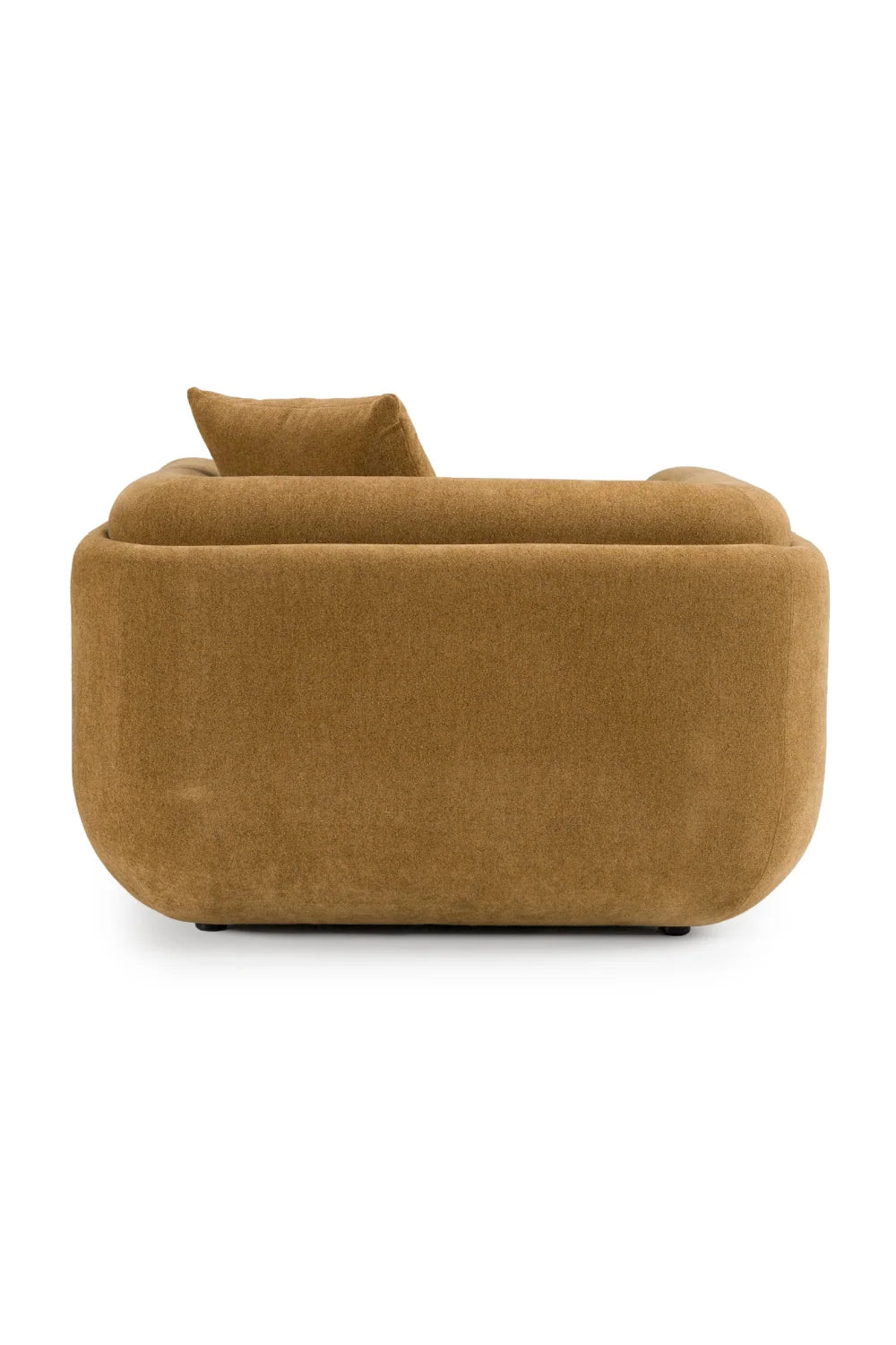 Luxury Orange Fabric Lounge Chair Modern Italian Style for Villa