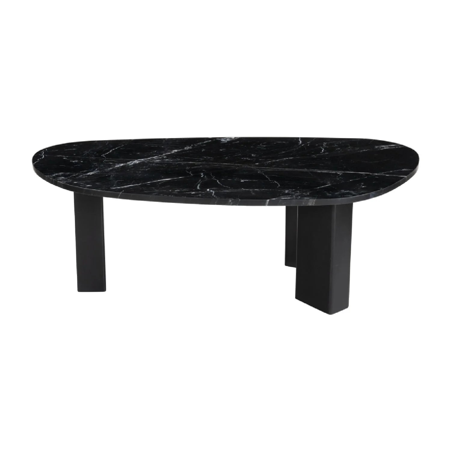 Luxury Organic-Shaped Marble Coffee Table Modern Italian Style for Villa
