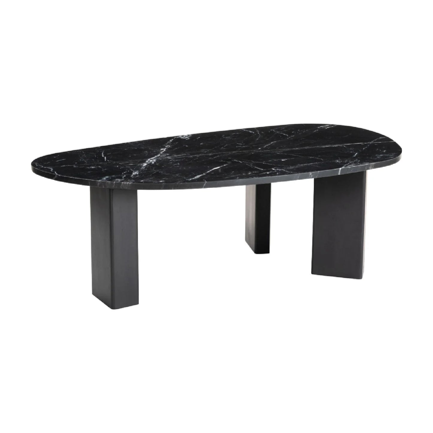 Luxury Organic-Shaped Marble Coffee Table Modern Italian Style for Villa