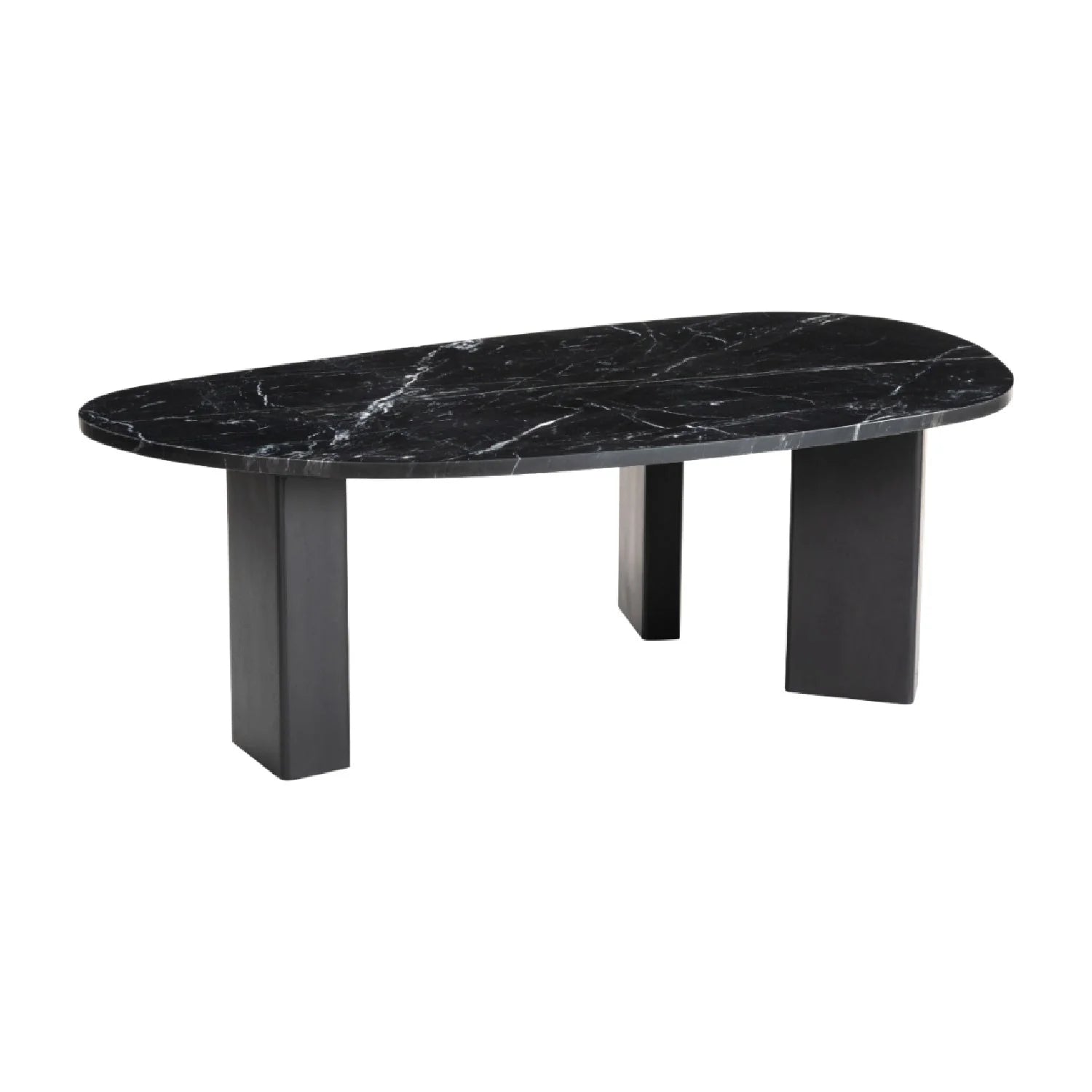 Luxury Organic-Shaped Marble Coffee Table Modern Italian Style for Villa