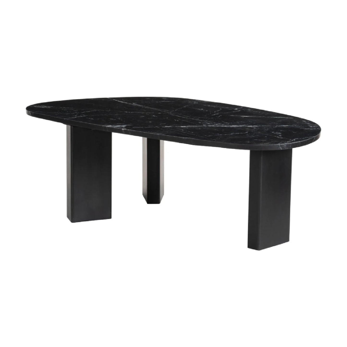 Luxury Organic-Shaped Marble Coffee Table Modern Italian Style for Villa