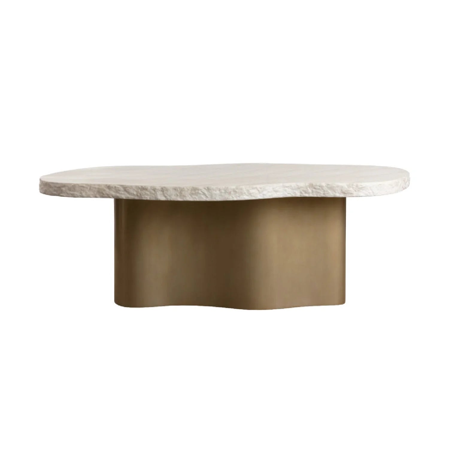 Luxury Organic Travertine Concrete Dining Table Modern Italian Style for Villa