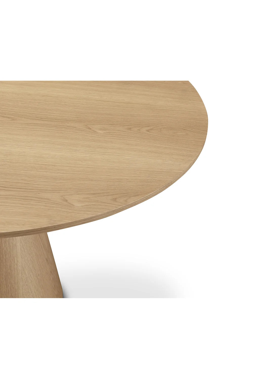 Luxury Otago Round Oak Dining Table Modern Italian Style for Villa