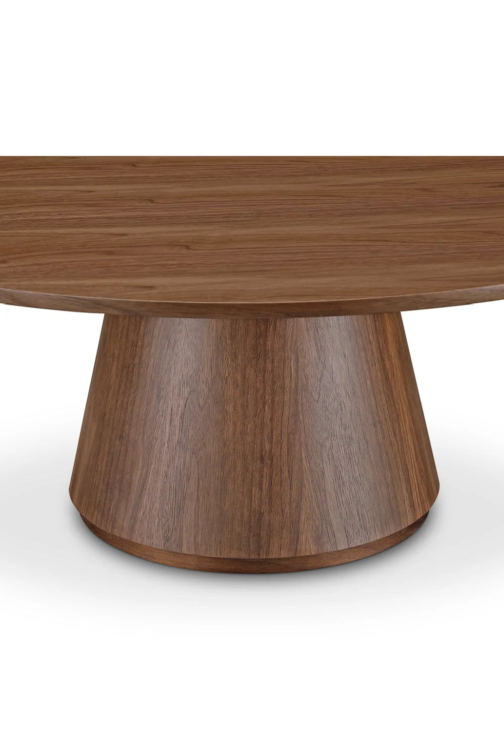 Luxury Otago Round Oak Veneer Coffee Table Modern Italian Style for Villa