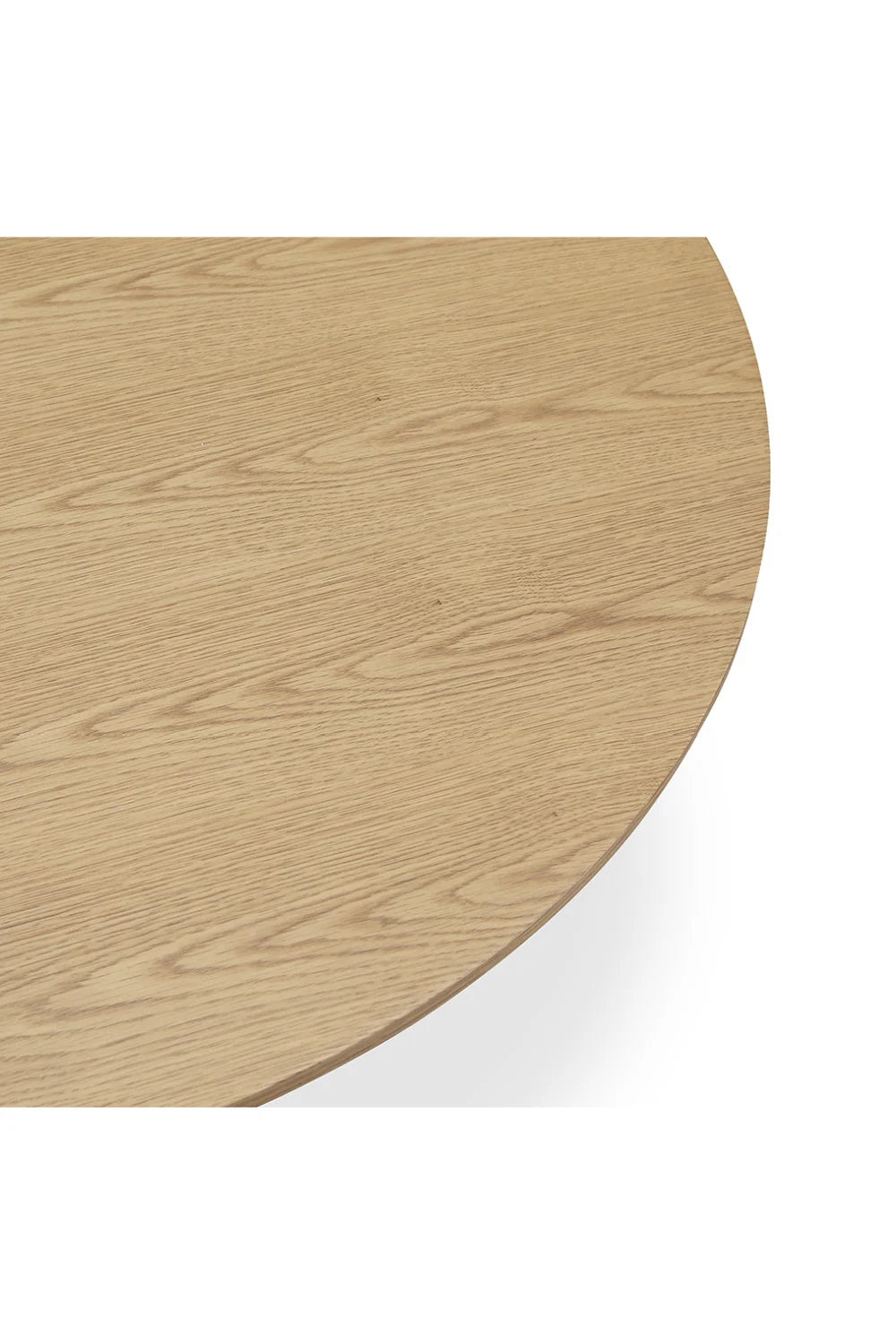 Luxury Otago Round Oak Veneer Coffee Table Modern Italian Style for Villa