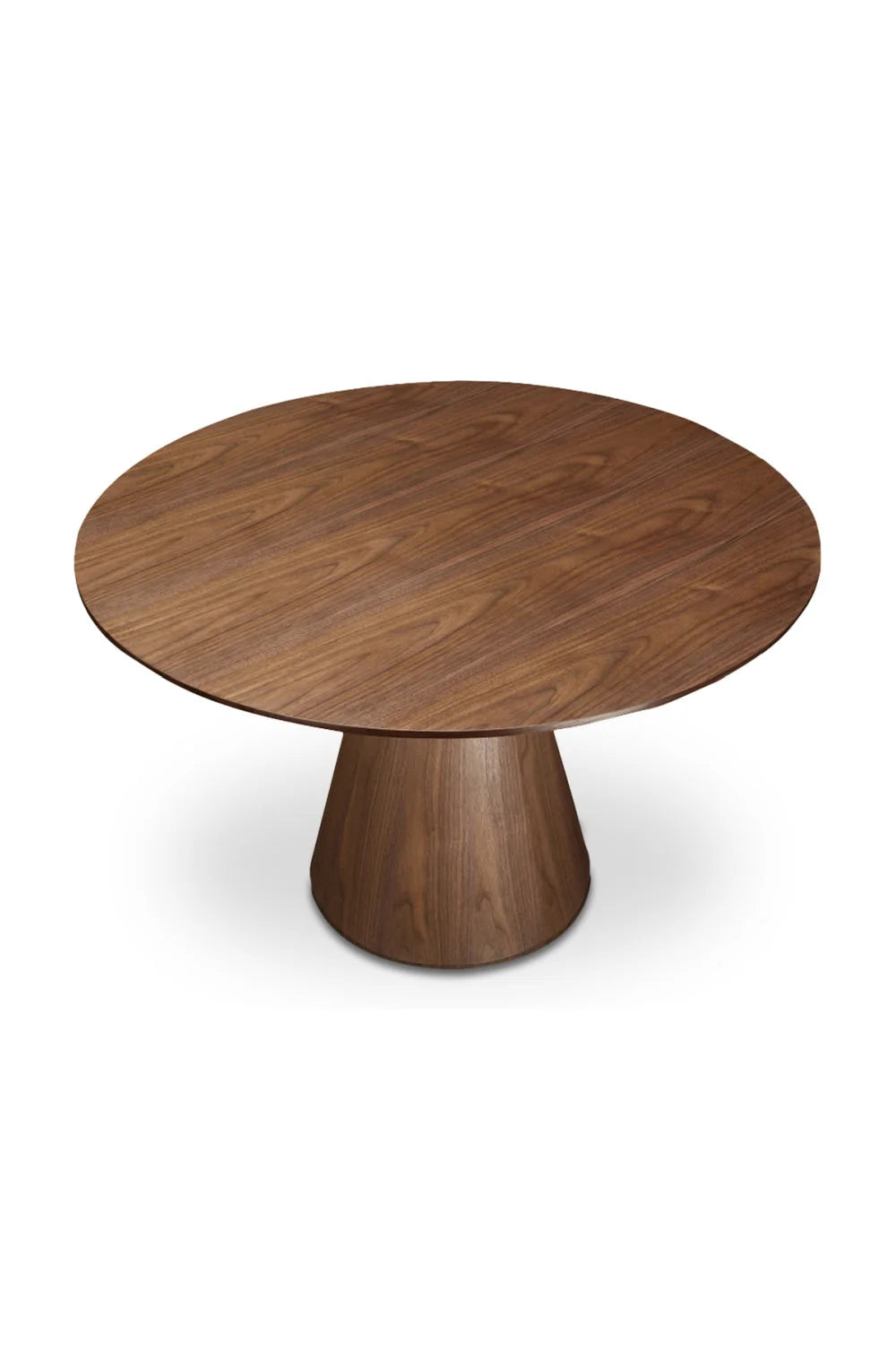 Luxury Otago Round Oak Veneer Dining Table Modern Italian Style for Villa