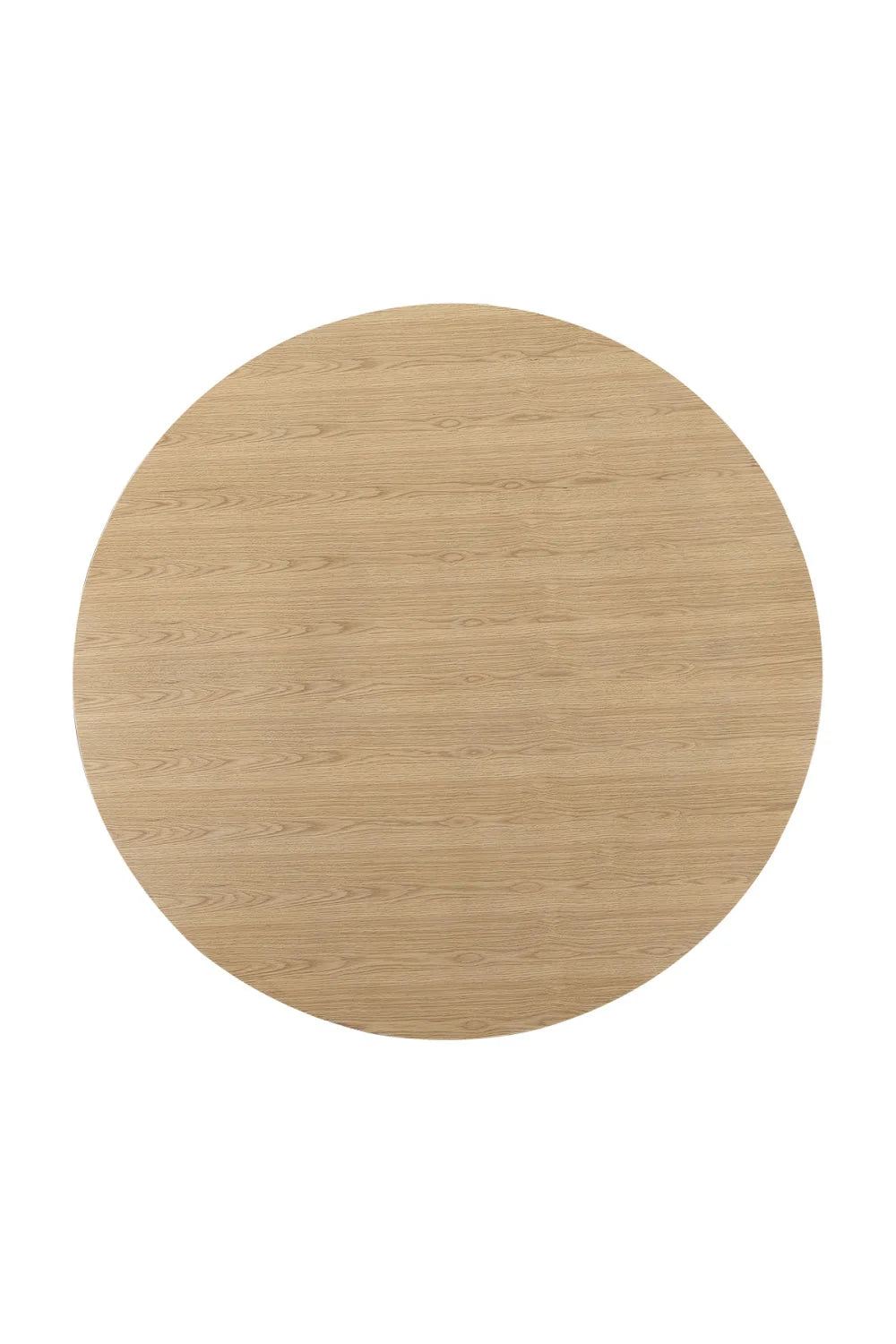 Luxury Otago Round Oak Veneer Dining Table Modern Italian Style for Villa