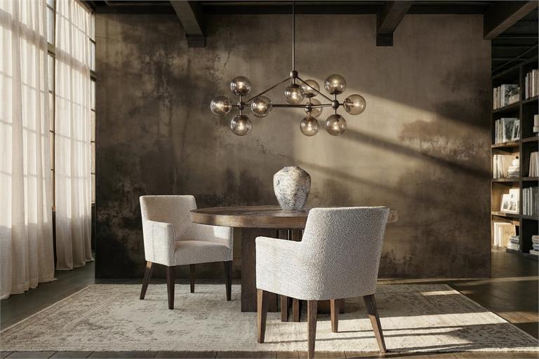 Luxury Outline Fabric Armchair Modern Italian Style for Villa