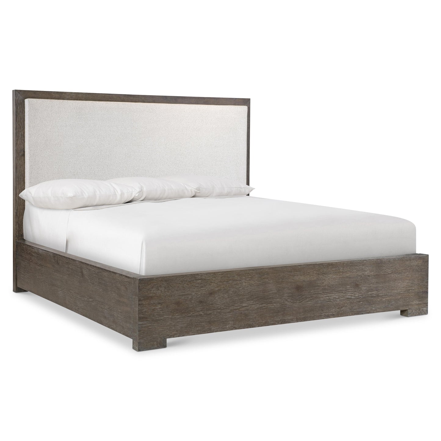 Luxury Outline Fabric Panel Bed Modern Italian Style for Villa