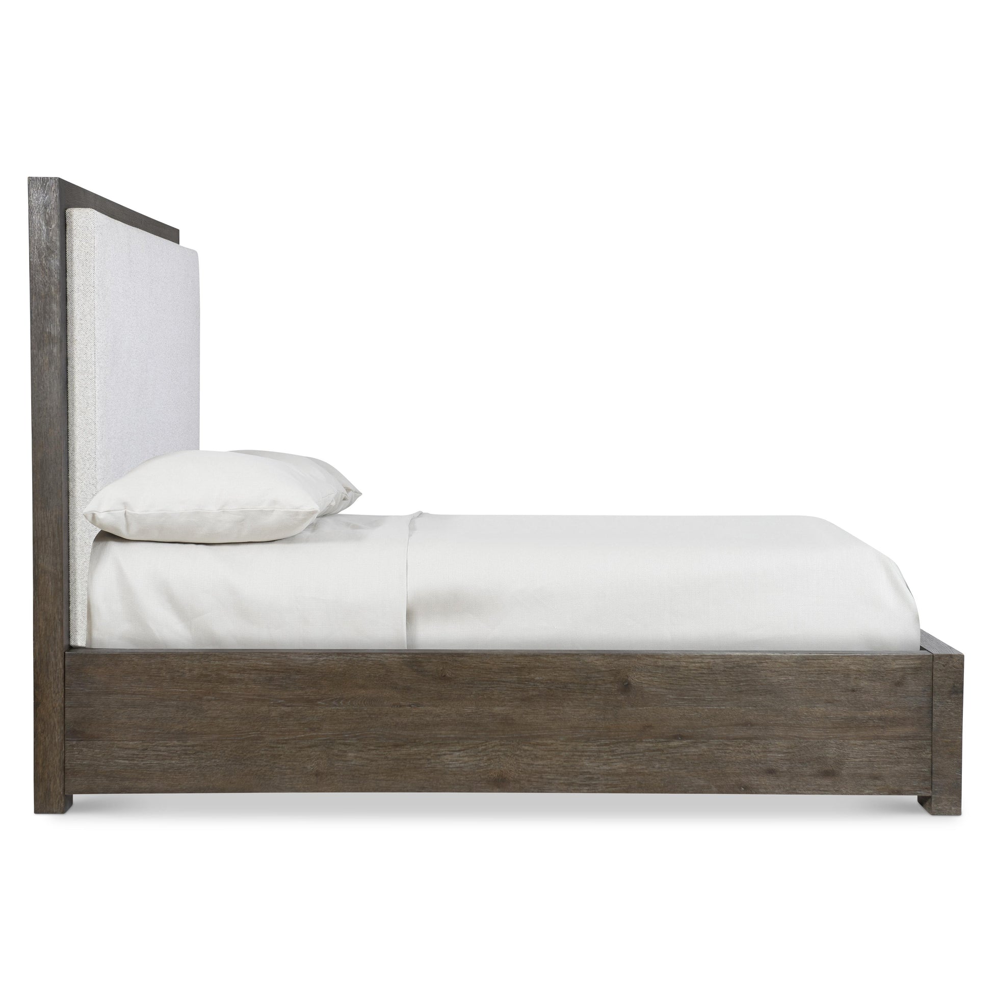 Luxury Outline Fabric Panel Bed Modern Italian Style for Villa