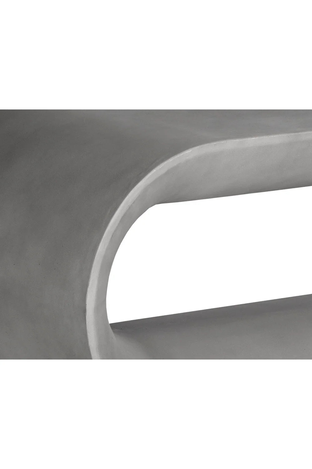 Luxury Oval Concrete Coffee Table Modern Italian Style for Villa