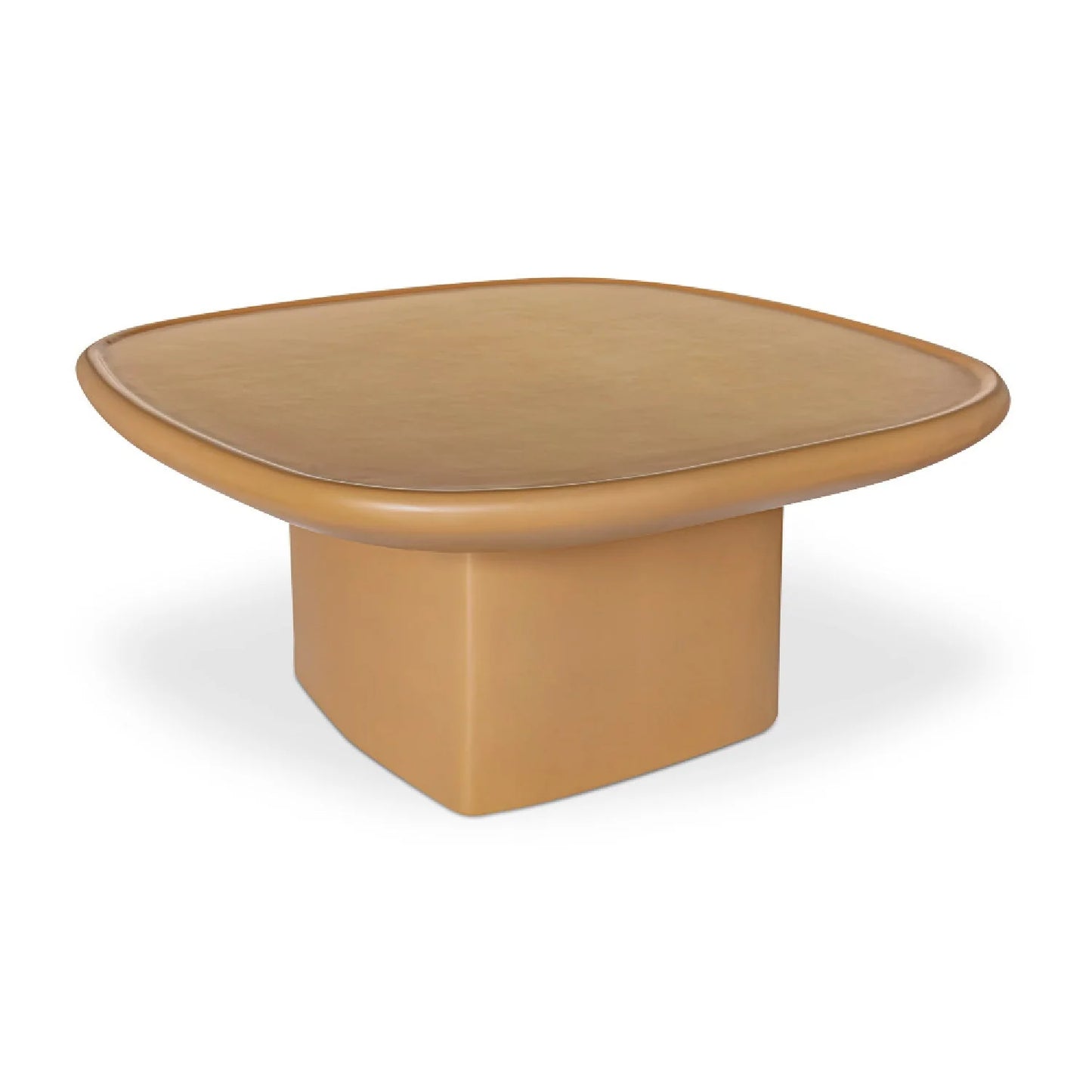 Luxury Oval Concrete Coffee Table Modern Italian Style for Villa